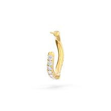 Load image into Gallery viewer, Spaghetti Diamond Hoop
