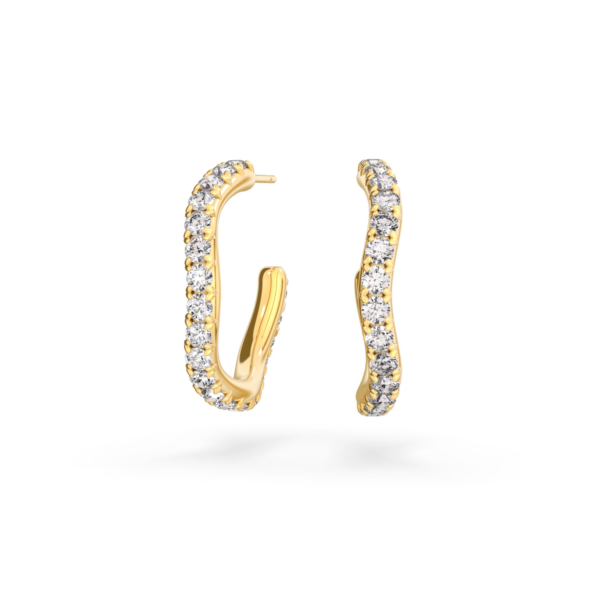 Spaghetti Diamond Hoop