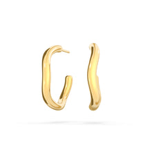 Load image into Gallery viewer, Spaghetti Gold Hoop
