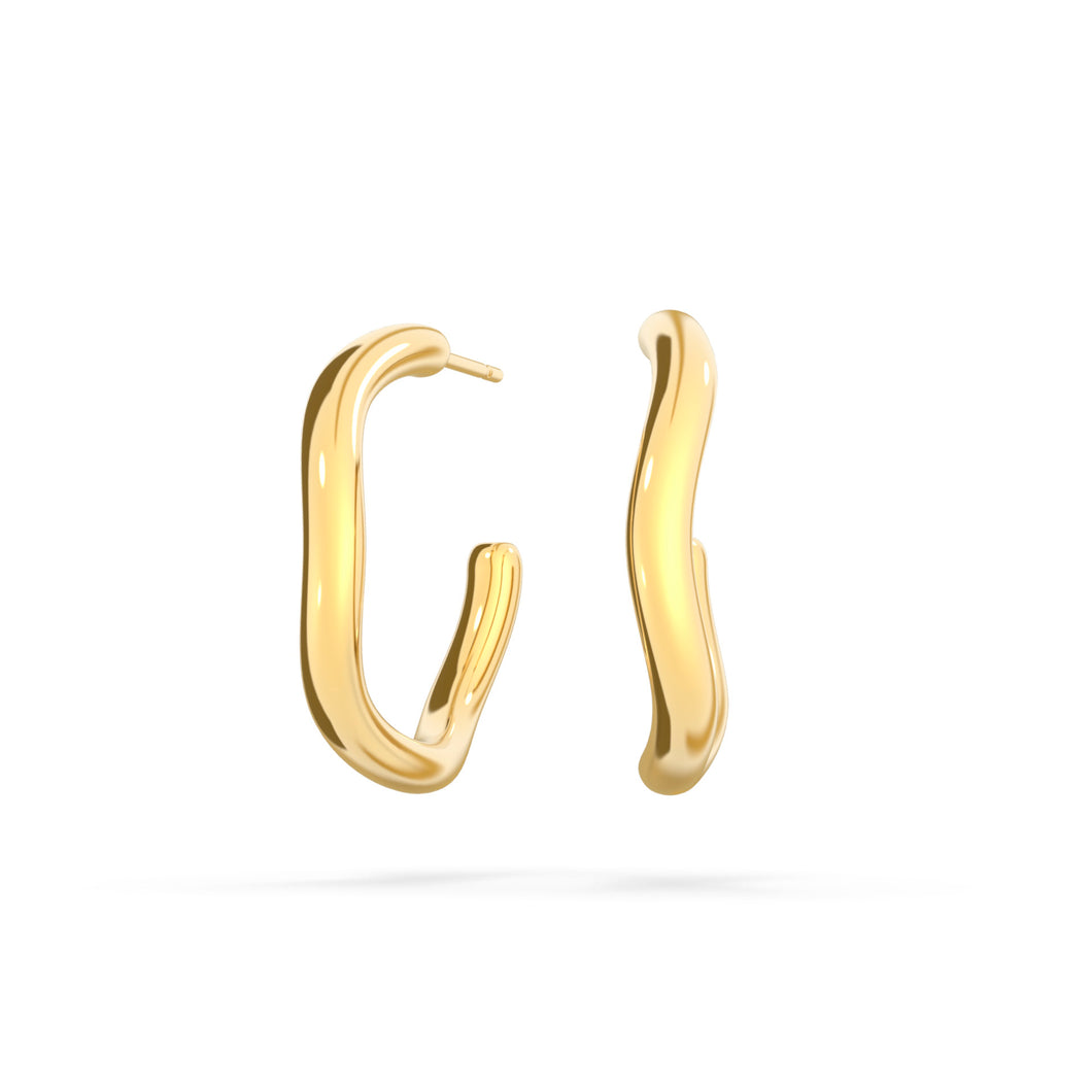 Spaghetti Gold Hoop