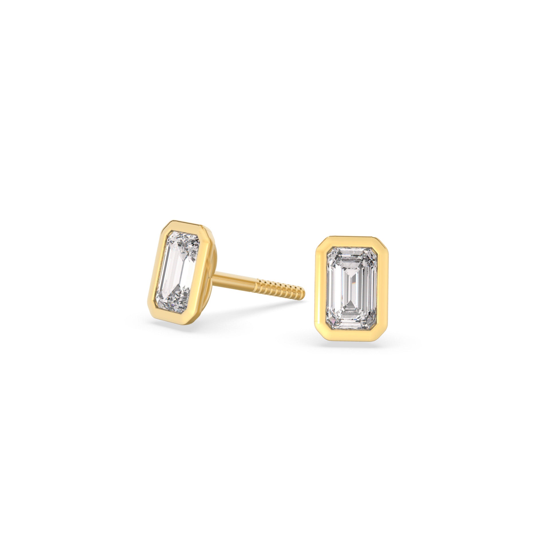 Emerald Cut Studs - Arter Jewelry