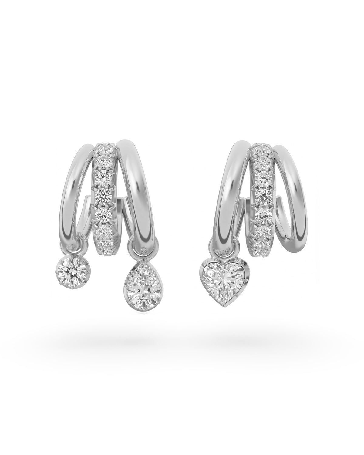 Helena Earrings in white gold